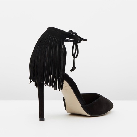 Aldo Black Fringe Heels - Picture 12 of 15